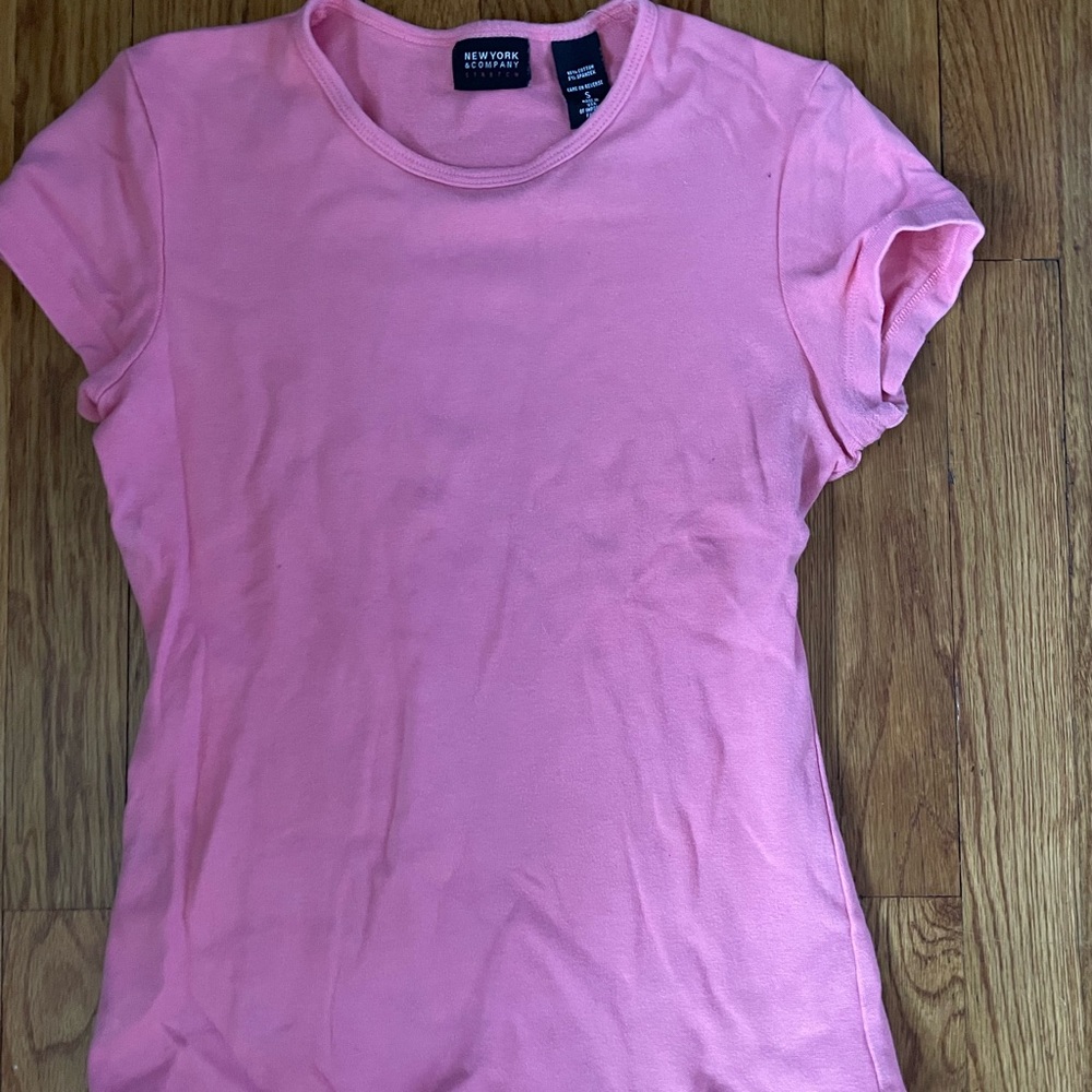 Two New York & Company Fitted Shirts, Size S, Smoke Free Home - Selling As Bulk